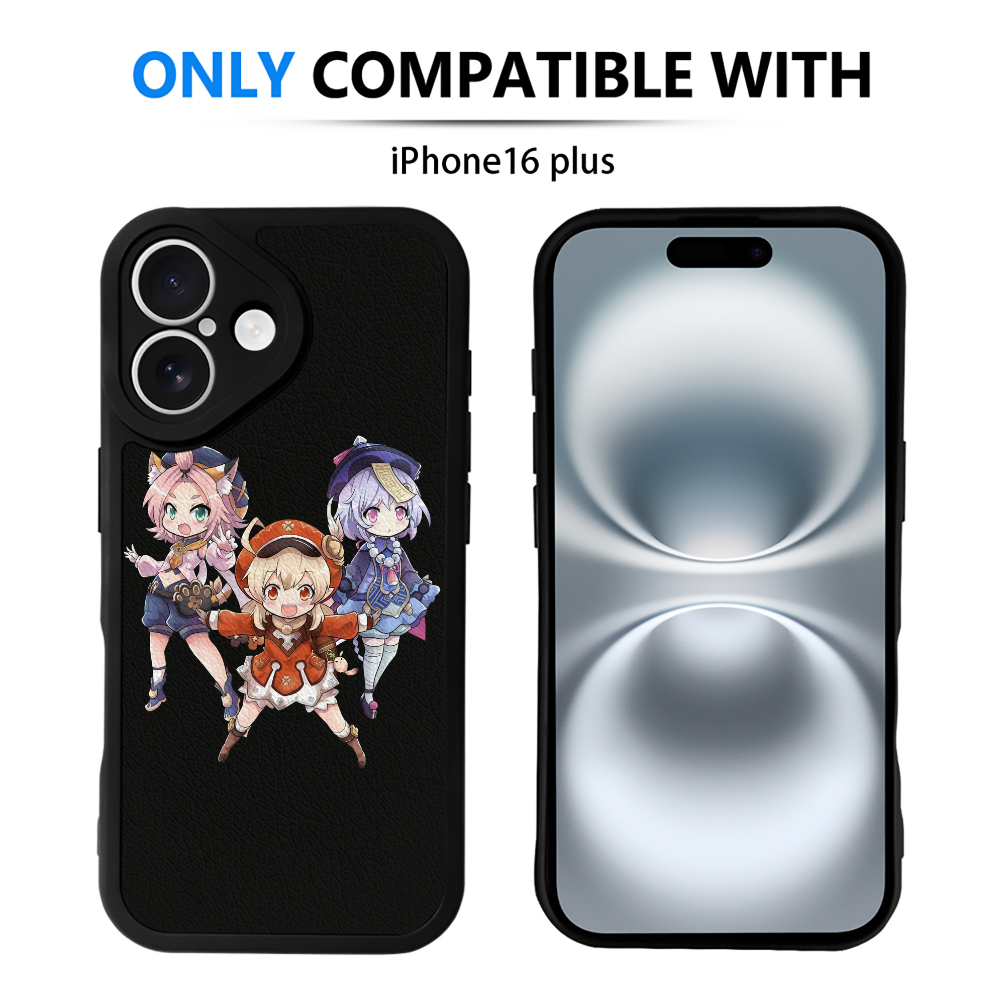 げんし神 七七 なな  genshin Nana 【iPhone 16シリーズ対応】シリコンスマホケース（レザー調） 材質：シリコン